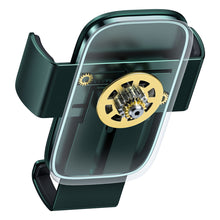 Заредете изображение във визуализатора на галерията – Baseus Metal Age II gravity car phone holder on the ventilation grille green (SUJS000006) - TopMag
