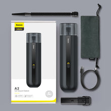 Заредете изображение във визуализатора на галерията – Baseus A2 Wireless Mini Car Vacuum Cleaner 70 W 5000 Pa Black (VCAQ030001) - TopMag
