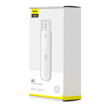 Заредете изображение във визуализатора на галерията – Baseus A2 wireless mini car vacuum cleaner 70 W 5000 Pa white (VCAQ030002) - TopMag
