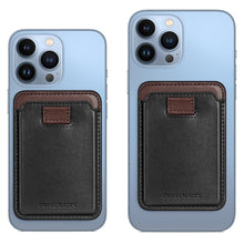 Заредете изображение във визуализатора на галерията – Dux Ducis Magnetic Leather Wallet magnetic wallet MagSafe for iPhone RFID blocker black
