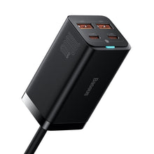 Заредете изображение във визуализатора на галерията – Baseus GaN3 Pro fast universal GaN charger 2 x USB Type C / 2x USB 100W PD3.0, QC4.0 +, AFC black (CCGP000101) - TopMag
