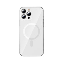 Заредете изображение във визуализатора на галерията – Baseus Crystal Case Magnetic Case for iPhone 13 Pro + Clear Screen Glass (MagSafe Compatible) (ARJT000102) - TopMag
