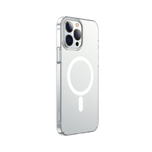 Заредете изображение във визуализатора на галерията – Baseus Crystal Case Magnetic Case for iPhone 13 Pro + Clear Screen Glass (MagSafe Compatible) (ARJT000102) - TopMag
