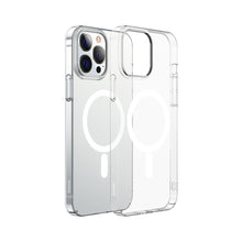 Заредете изображение във визуализатора на галерията – Baseus Crystal Case Magnetic Case for iPhone 13 Pro + Clear Screen Glass (MagSafe Compatible) (ARJT000102) - TopMag
