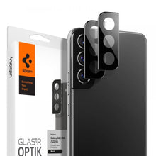 Заредете изображение във визуализатора на галерията – SPIGEN OPTIK.TR CAMERA PROTECTOR 2-PACK GALAXY S22 / S22 + PLUS BLACK COVER - TopMag
