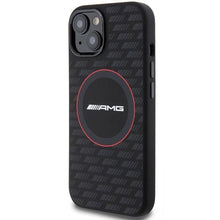 Заредете изображение във визуализатора на галерията – AMG Silicone Carbon Pattern MagSafe Case for iPhone 15/14/13 - Black
