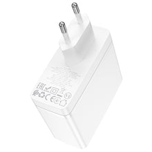 Заредете изображение във визуализатора на галерията – Borofone Wall charger BN11 Imperial - USB + 2xType C - QC 3.0 PD 100W white

