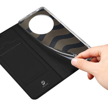 Заредете изображение във визуализатора на галерията – Dux Ducis Skin Pro Case for Honor Magic5 Pro Flip Card Wallet Stand Black
