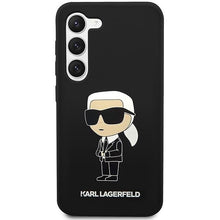 Заредете изображение във визуализатора на галерията – Karl Lagerfeld KLHCS23MSNIKBCK S23+ S916 hardcase black/black Silicone Ikonik
