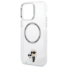 Заредете изображение във визуализатора на галерията – Karl Lagerfeld KKLHMP13XHNKCIT iPhone 13 Pro Max 6.7" hardcase transparent Iconic Karl&amp;Choupette Magsafe
