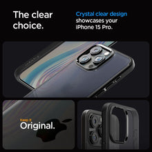 Заредете изображение във визуализатора на галерията – Spigen ULTRA HYBRID IPHONE 15 PRO FROST BLACK
