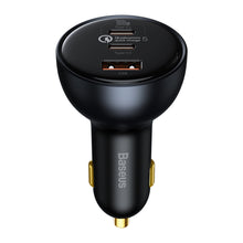 Заредете изображение във визуализатора на галерията – Baseus fast USB / USB car charger Type C 160W PPS Quick Charge 5 PD gray (TZCCZM-0G) - TopMag
