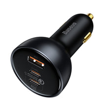 Заредете изображение във визуализатора на галерията – Baseus fast USB / USB car charger Type C 160W PPS Quick Charge 5 PD gray (TZCCZM-0G) - TopMag
