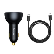 Заредете изображение във визуализатора на галерията – Baseus fast USB / USB car charger Type C 160W PPS Quick Charge 5 PD gray (TZCCZM-0G) - TopMag
