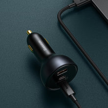 Заредете изображение във визуализатора на галерията – Baseus fast USB / USB car charger Type C 160W PPS Quick Charge 5 PD gray (TZCCZM-0G) - TopMag
