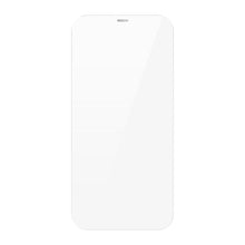 Заредете изображение във визуализатора на галерията – Baseus 2x tempered glass for iPhone 12 Pro / iPhone 12 with speaker cover + positioner (SGBL060702) (case friendly) - TopMag
