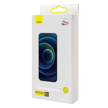 Заредете изображение във визуализатора на галерията – Baseus 2x tempered glass for iPhone 12 Pro / iPhone 12 with speaker cover + positioner (SGBL060702) (case friendly) - TopMag
