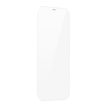 Заредете изображение във визуализатора на галерията – Baseus 2x tempered glass for iPhone 12 Pro Max with speaker cover + positioner (SGBL060802) (case friendly) - TopMag
