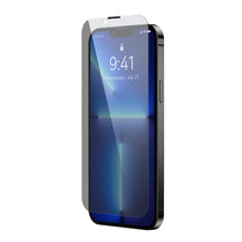 Заредете изображение във визуализатора на галерията – Baseus 2x tempered glass for iPhone 13 Pro Max Privacy Anti Spy (privatizing) with a cover for the speaker + positioner (SGBL061402) (case friendly) - TopMag
