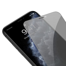 Заредете изображение във визуализатора на галерията – Baseus tempered glass for iPhone 11 Pro Max / iPhone XS Max Privacy Anti Spy (privatization) with speaker cover + positioner (SGBL061702) (case friendly) - TopMag

