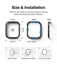 Заредете изображение във визуализатора на галерията – Ringke Bezel Styling Case Frame Envelope Ring Watch 7 41mm Black (Stainless Steel) (AW7-41-03) - TopMag

