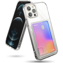 Заредете изображение във визуализатора на галерията – Ringke Fusion Card Case for iPhone 12 Pro / iPhone 12 Card Wallet Documents Transparent (FCD460E52) - TopMag
