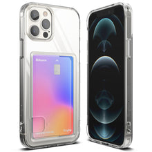 Заредете изображение във визуализатора на галерията – Ringke Fusion Card Case for iPhone 12 Pro / iPhone 12 Card Wallet Documents Transparent (FCD460E52) - TopMag
