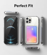 Заредете изображение във визуализатора на галерията – Ringke Fusion Card Case for iPhone 12 Pro / iPhone 12 Card Wallet Documents Transparent (FCD460E52) - TopMag
