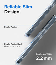 Заредете изображение във визуализатора на галерията – Ringke Fusion Card Case for iPhone 13 Pro Card Wallet Documents Transparent (FCD548E52) - TopMag

