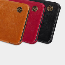 Заредете изображение във визуализатора на галерията – Nillkin Qin leather holster case for Samsung Galaxy A13 5G black - TopMag
