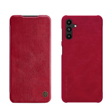 Заредете изображение във визуализатора на галерията – Nillkin Qin Leather Holster Case for Samsung Galaxy A13 5G red - TopMag

