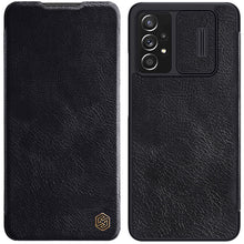 Заредете изображение във визуализатора на галерията – Nillkin Qin leather holster for Samsung Galaxy A73 black - TopMag
