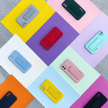 Заредете изображение във визуализатора на галерията – Wozinsky Kickstand Case silicone stand cover for Samsung Galaxy Note 20 navy blue
