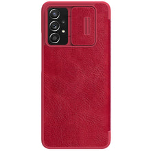 Заредете изображение във визуализатора на галерията – Nillkin Qin leather holster for Samsung Galaxy A73 red - TopMag
