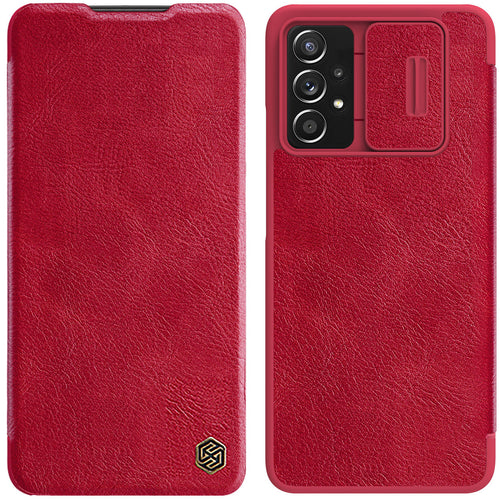 Nillkin Qin leather holster for Samsung Galaxy A73 red - TopMag