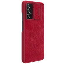 Заредете изображение във визуализатора на галерията – Nillkin Qin leather holster for Samsung Galaxy A73 red - TopMag
