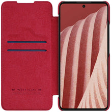 Заредете изображение във визуализатора на галерията – Nillkin Qin leather holster for Samsung Galaxy A73 red - TopMag
