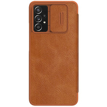 Заредете изображение във визуализатора на галерията – Nillkin Qin leather holster for Samsung Galaxy A73 brown - TopMag
