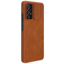 Заредете изображение във визуализатора на галерията – Nillkin Qin leather holster for Samsung Galaxy A73 brown - TopMag
