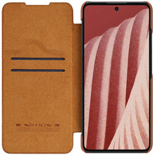 Заредете изображение във визуализатора на галерията – Nillkin Qin leather holster for Samsung Galaxy A73 brown - TopMag
