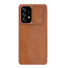Заредете изображение във визуализатора на галерията – Nillkin Qin leather holster for Samsung Galaxy A53 5G brown - TopMag
