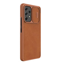 Заредете изображение във визуализатора на галерията – Nillkin Qin leather holster for Samsung Galaxy A53 5G brown - TopMag
