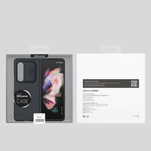 Заредете изображение във визуализатора на галерията – Nillkin CamShield Silky Silicone Case Cover with Camera Cover for Samsung Galaxy Z Fold 3 black - TopMag
