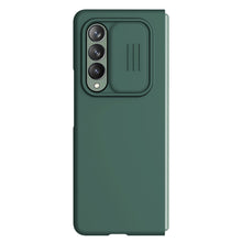 Заредете изображение във визуализатора на галерията – Nillkin CamShield Silky Silicone Case Cover with Camera Cover for Samsung Galaxy Z Fold 3 green - TopMag
