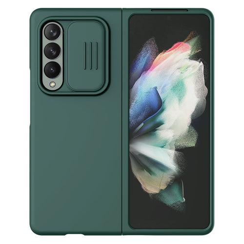 Nillkin CamShield Silky Silicone Case Cover with Camera Cover for Samsung Galaxy Z Fold 3 green - TopMag