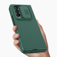Заредете изображение във визуализатора на галерията – Nillkin CamShield Silky Silicone Case Cover with Camera Cover for Samsung Galaxy Z Fold 3 green - TopMag
