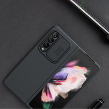 Заредете изображение във визуализатора на галерията – Nillkin CamShield Silky Silicone Case Cover with Camera Cover for Samsung Galaxy Z Fold 3 green - TopMag
