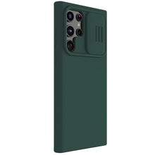 Заредете изображение във визуализатора на галерията – Nillkin CamShield Silky Silicone Case Cover with Camera Cover for Samsung Galaxy S22 Ultra green - TopMag
