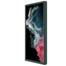 Заредете изображение във визуализатора на галерията – Nillkin CamShield Silky Silicone Case Cover with Camera Cover for Samsung Galaxy S22 Ultra green - TopMag

