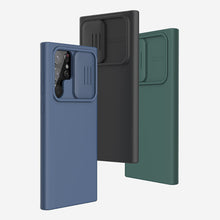 Заредете изображение във визуализатора на галерията – Nillkin CamShield Silky Silicone Case Cover with Camera Cover for Samsung Galaxy S22 Ultra green - TopMag
